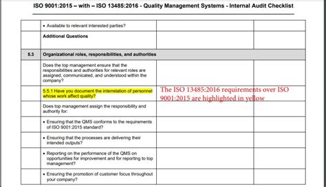 Download Iso 9001 Internal Audit Checklist Xls Oregonasl