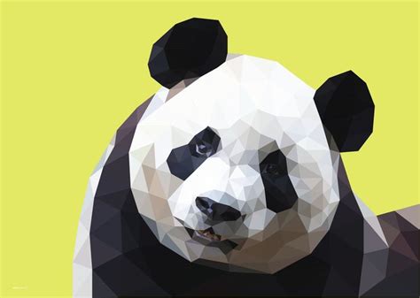 Low Poly Panda Geometric Art Art Inspiration Art
