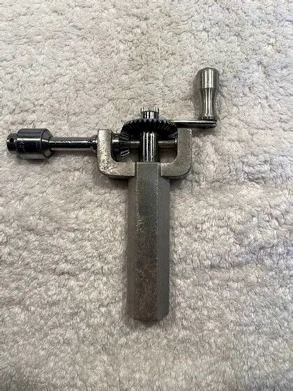 VINTAGE MEDICAL BONE Drill Hand Crank Surgical Instrument W JACOBS