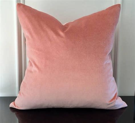 20 X 20 Double Sided Blush Pink Velvet Designer Pillow Cover