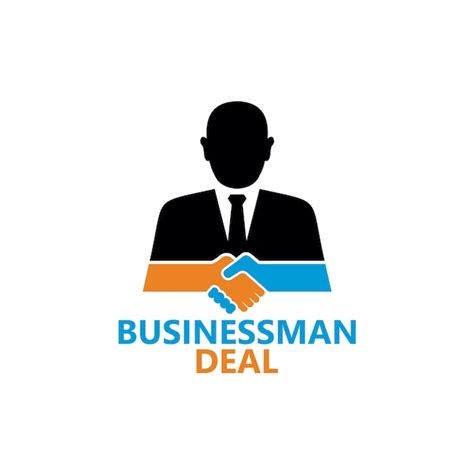 Premium Vector Businessman Deal Logo Template Design