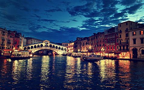 Italy Landscape Venice Boat City House Building Colorful Water