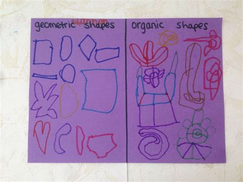 Organic Vs Geometric Shapes Creative Exploration For Pre K Children