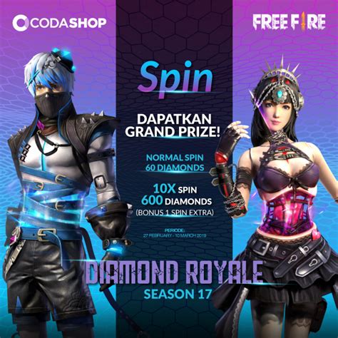 Codashop pro apk v2.0 download free latest version for android mobile phones and tablets. Buruan Spin Diamond Royale Season 17 Di Free Fire ...