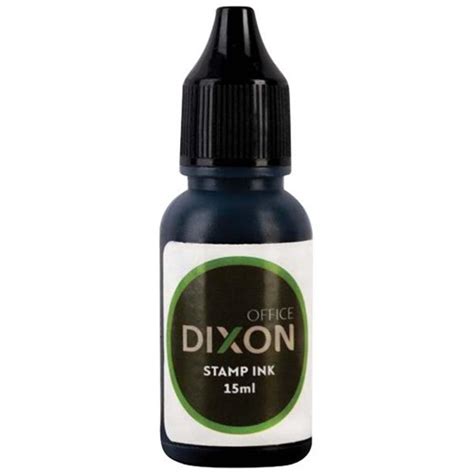 Dixon Self Inking Stamp Ink Refill 15ml Black Officemax Nz