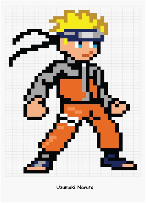 Naruto Pixel Art Hd Png Download Kindpng