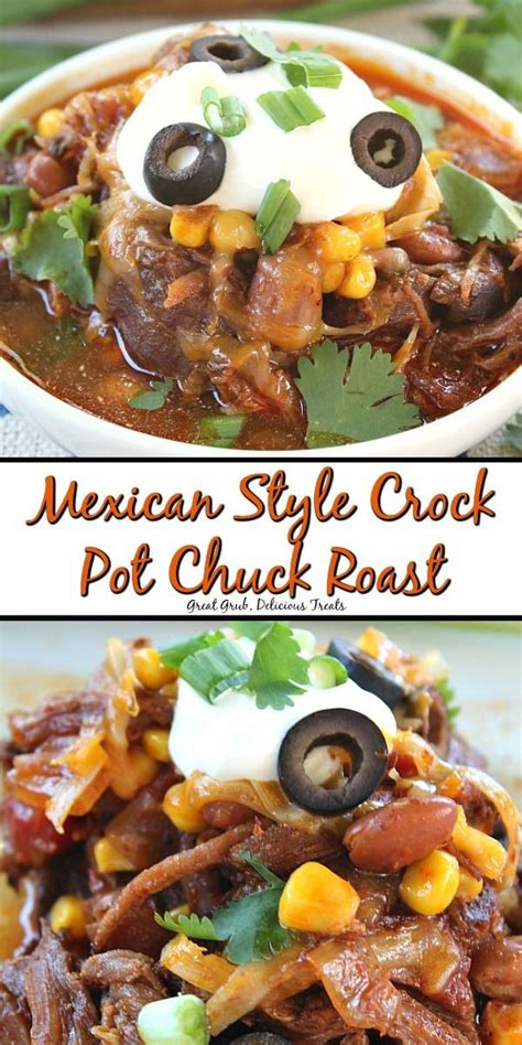 Remove steaks and spoon off any excess fat from the gravy. Mexican Style Crock Pot Chuck Roast is deliciously flavored with tender chuck roas… | Crockpot ...