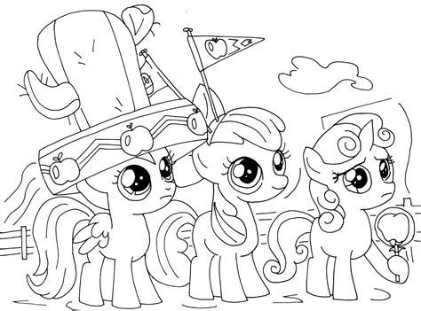 My Little Pony Cutie Mark Crusaders Coloring Pages