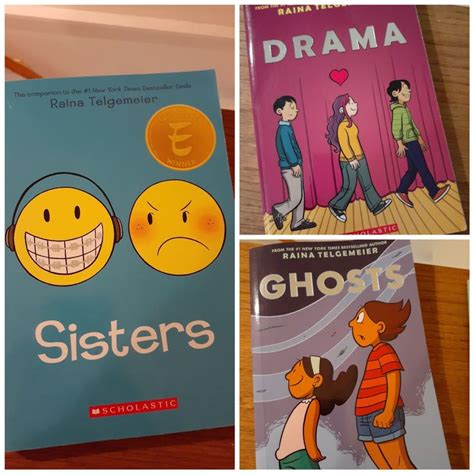 3 Raina Telgemeier Books Smile Sisters Drama Ghosts All 3 Are Softcover All Items Are From