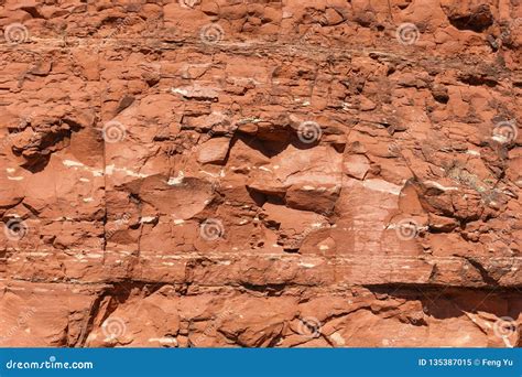 Red Sandstone Texture Stock Image Image Of Nature Background 135387015