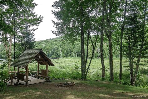 Lakefront Log Cabin Rental Set In Forestry Of Adirondack Park New York