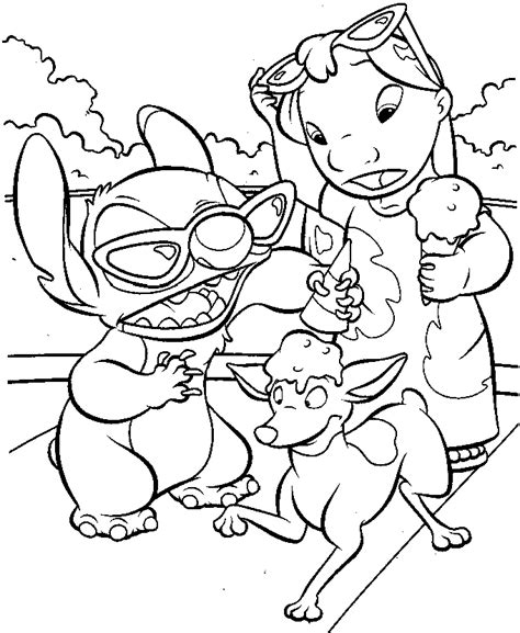 Lilo And Stitch Coloring Page Coloring Home