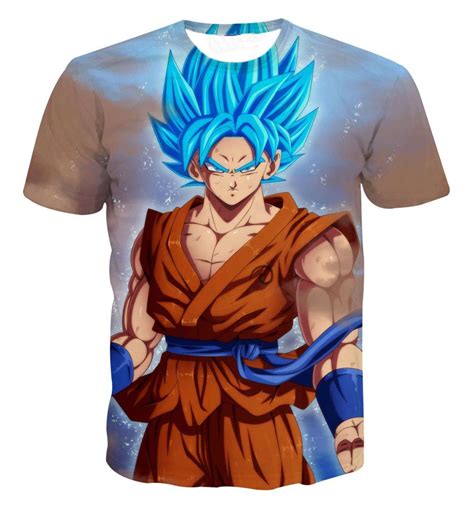 Free shipping to 185 countries. Dragon Ball Z Goku 3D T Shirt Anime Super Saiyan Adult ...