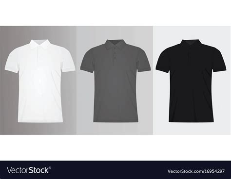 Download Man polo t shirt template Royalty Free Vector Image