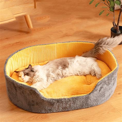 Removable Cat Bed House Nest Cat Rug Dog Bed Dog House Sofa Pet