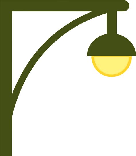 Lamppost With Single Lamp Clipart Free Download Transparent Png