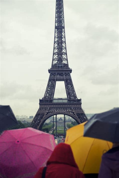 Eiffel Tower Umbrella Rainy Day Stock Photos Free And Royalty Free
