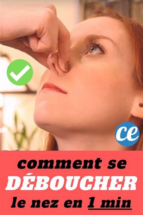 Comment Déboucher Son Nez En Moins D une Minute SANS Aucun Médicament Déboucher le nez