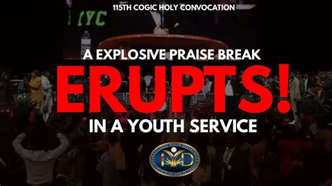 A Praise Break Erupts In The 115th Cogic Holy Convocation Youth Service