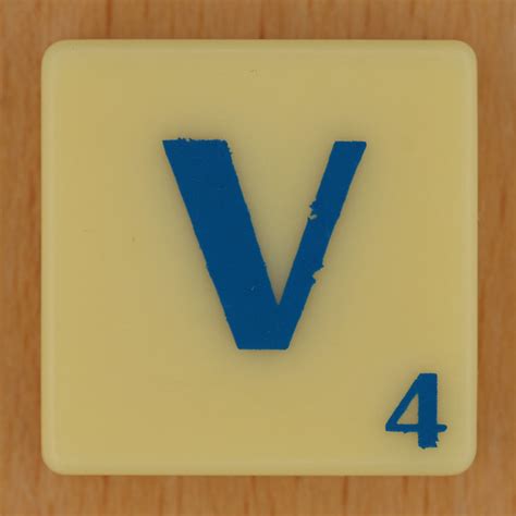 Scrabble Blue Letter V Flickr Photo Sharing