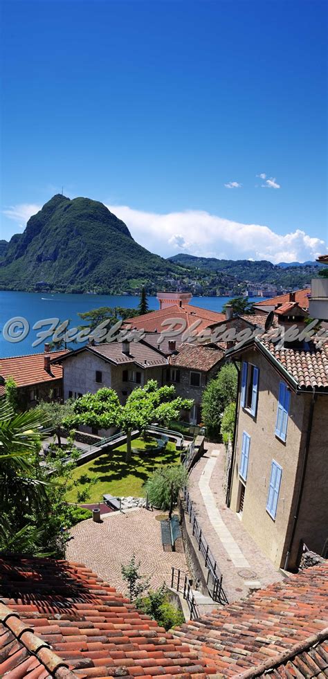 Perched on the steep mountainside it is a community of narrow streets, inaccessible to cars, with a delightful surprise round. Gandria Swiss Panorama Shop, buy high resloution fine art panoramic landscape photographs