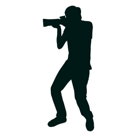 Photographer Shooting Silhouette Transparent Png And Svg Vector File