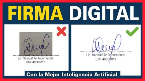 Cómo Hacer Firma Digital Para Documentos Word Youtube