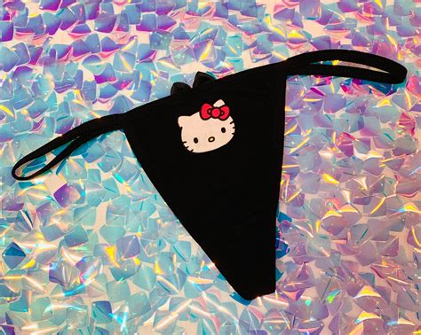 Hello Kitty Sexy Thong Bragas Bragas Ropa Interiores Traje Etsy