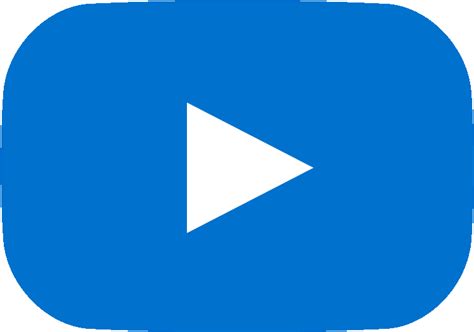 Blue Youtube Logo Logo Youtube Bleu Png Transparent Png Original
