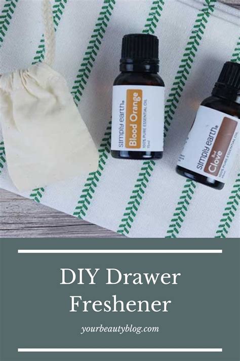 Clove oil is extracted from the flower buds of the eugenia caryophyllata tree native to the spice islands but now grown in many tropical areas around the world. DIY Essential Oil Drawer Freshener in 2020 | Diy essential ...