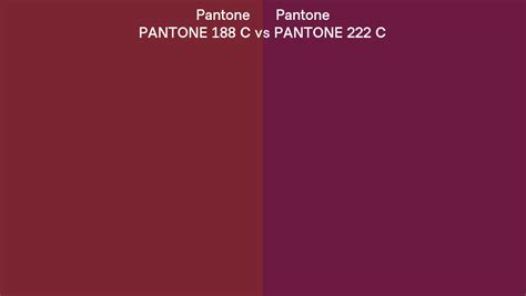 Pantone 188 C Vs Pantone 222 C Side By Side Comparison