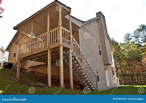 Back Of House In Autumn Stock Photo Image Of Gutters 6990748