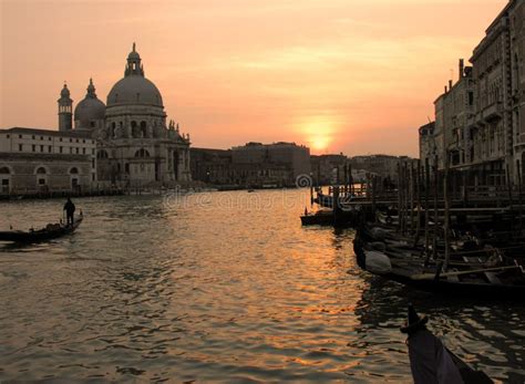 Sunset In Venice Stock Photo Image Of Italian Scene 4278566