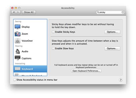 keyboard - How to enable sticky keys on a Mac - Ask Different