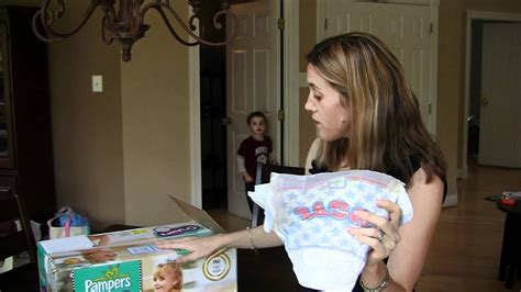 Open up a new, clean nappy and place the back. Pampers USA Limited Edition Diapers - YouTube