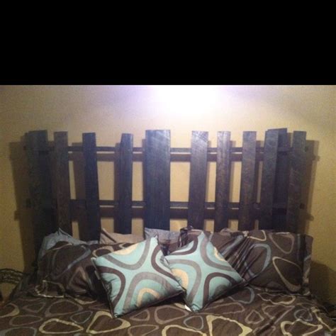 My First Diy Project A King Size Headboard From Wooden Pallets