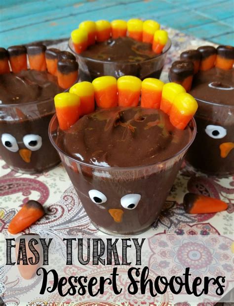 turkey dessert shooters {easy thanksgiving recipe} {not quite} susie homemaker