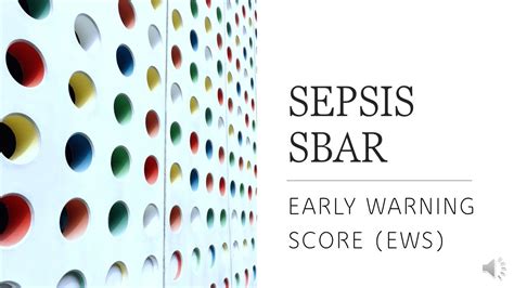 Sepsis Sbar Early Warning Score Ews Updated Youtube