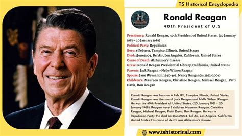 Interesting Facts About Ronald Reagan Ts Historical