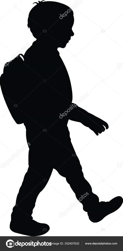 Back School Kid Silhouette Stock Vector Image By ©panthermediaseller