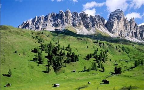 Odle Mountains Italy Part Of The Dolomites Dolomites Is Derived From