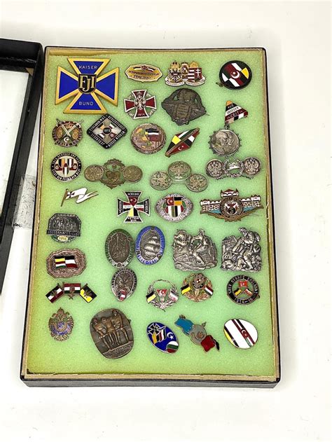 Sold Price 35pc Lot Wwi German Military Pinsbadgesmedals September