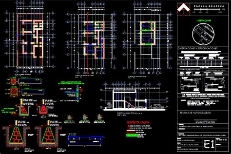 Structural Design Of A Home Dwg Detail For Autocad Designs Cad