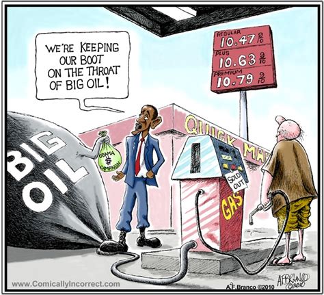 Obama Big Oil Cartoon By Af Branco