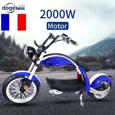 Cool Wide Wheel Citycoco 2000w Electric Motorcycle Scooter European