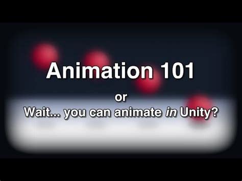 Maybe you would like to learn more about one of these? Animation 101 - Intro to Animating Inside Unity | Video game development, Unity game development ...