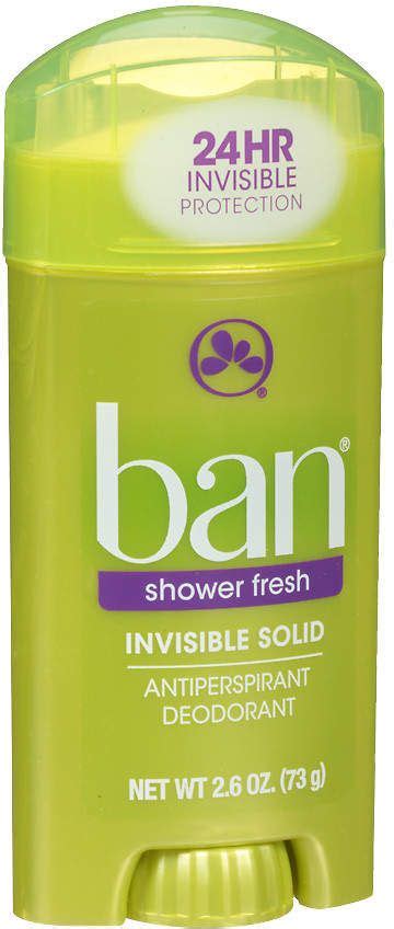 Ban Invisible Solid Antiperspirant And Deodorant Shower Fresh