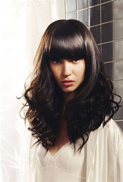 Regardless, the curls will not detract from your angled features; PROM HAIRSTYLES: FULL FRINGE HAISRTYLES 2013 ARE VERY STYLISH