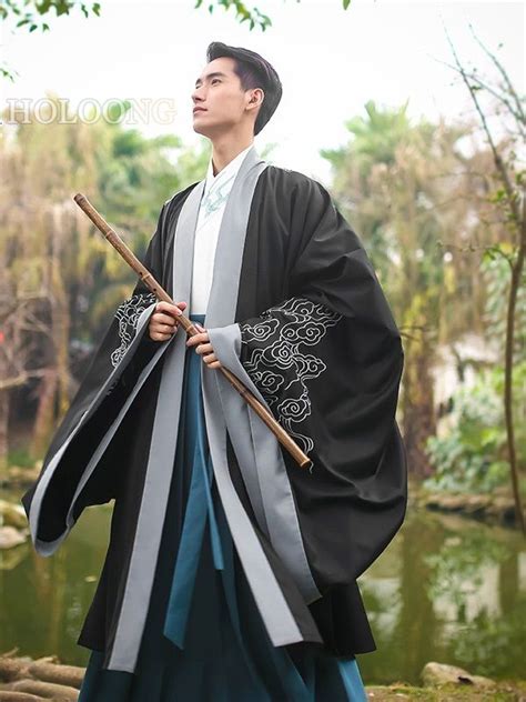 Cloak Traditional Men Hanfu Clothing Us 26400 Ancient China