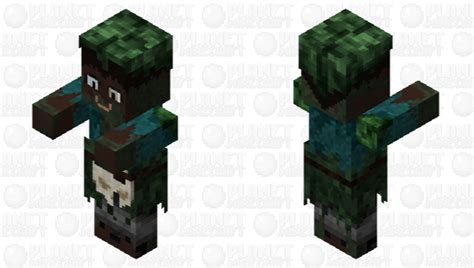Converted Misty The Swamp Zombie Villager Minecraft Mob Skin